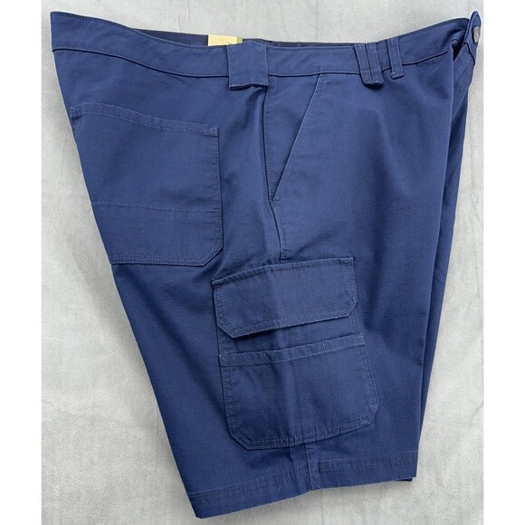 Brahma Ripstop Cargo Shorts Mens 40 Dark Navy Relaxed Fit 10 Inch Inseam Utility - Picture 4 of 12